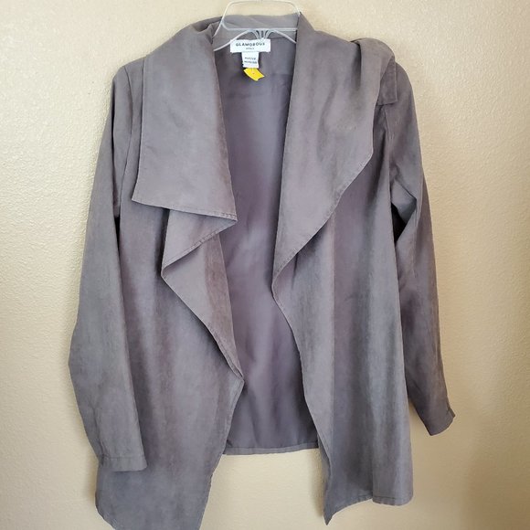 GLAMOROUS Cascading Open Front Long Slv Cardigan - Picture 5 of 6